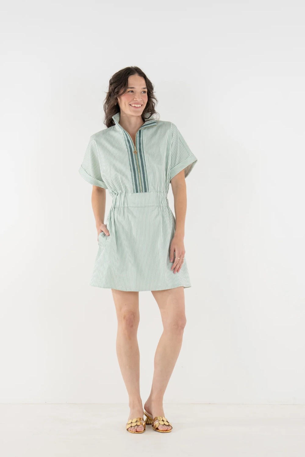 Emily McCarthy - Pullover Dress - Feldspar Stripe