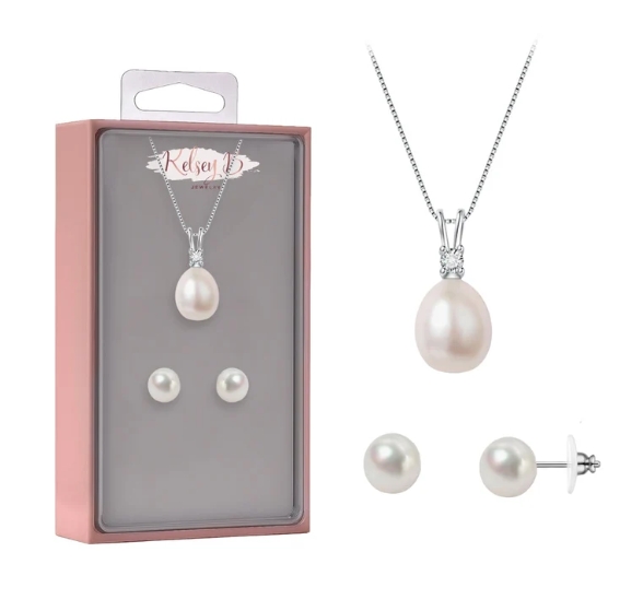 Pearl CZ Box Set - Silver - White