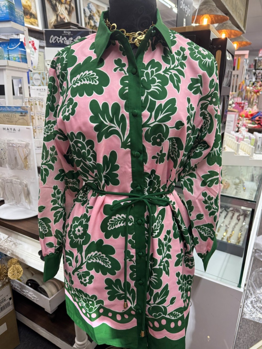 Joy Joy - Shirtdress - Jade Petals