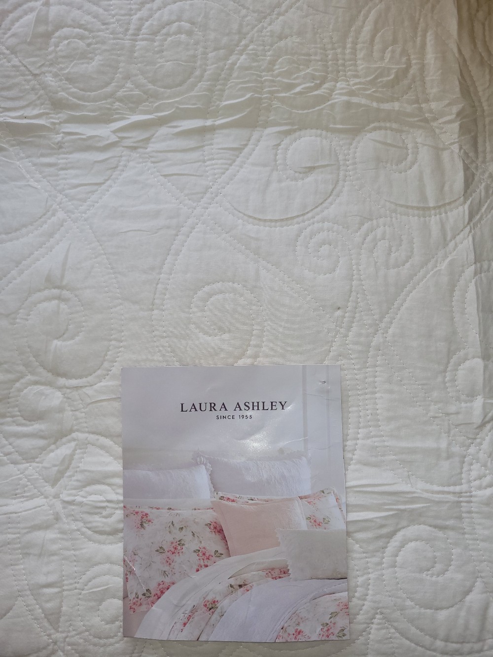 Laura Ashley Quilted Bedspread & Sham Set