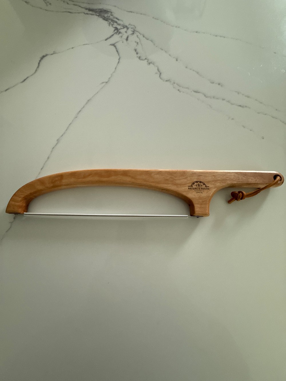 Sourdough bread, knife