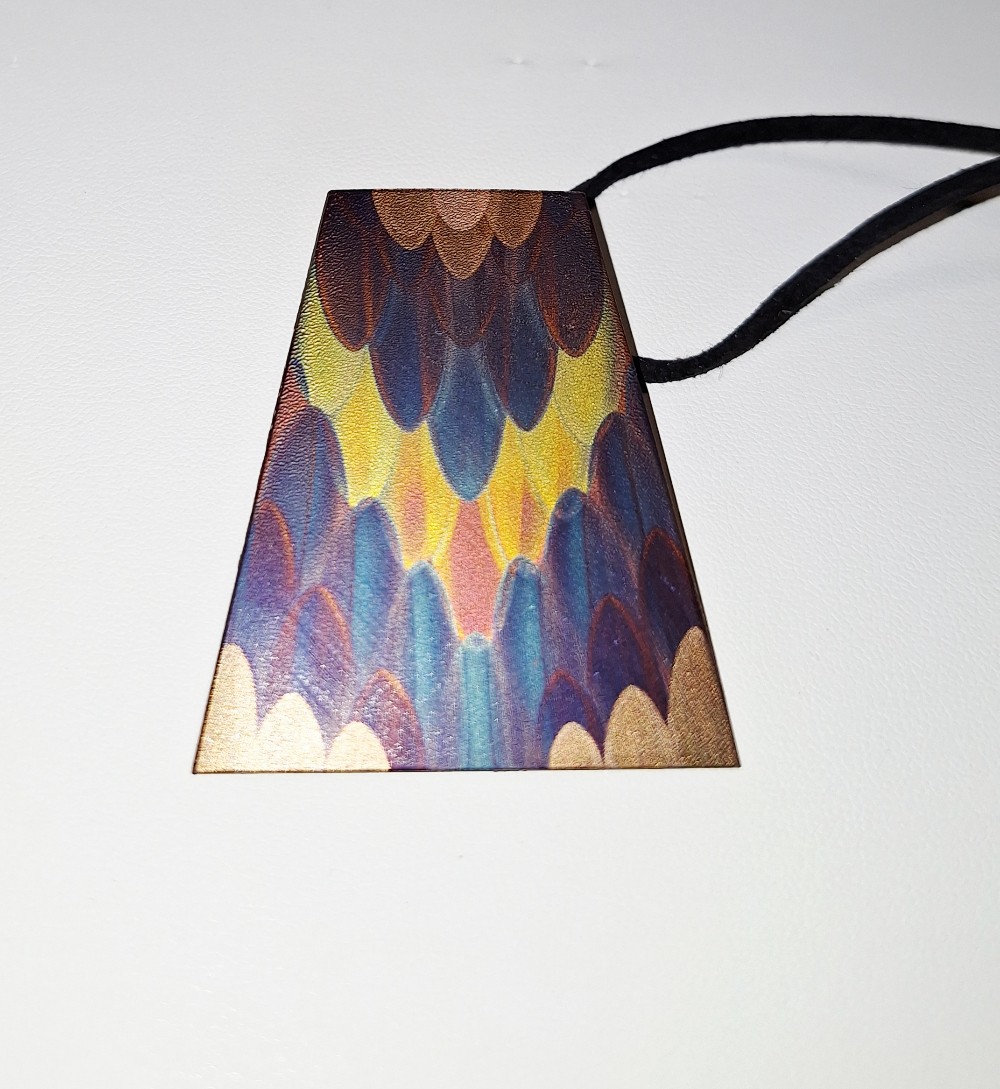 Abstract Copper Pendants