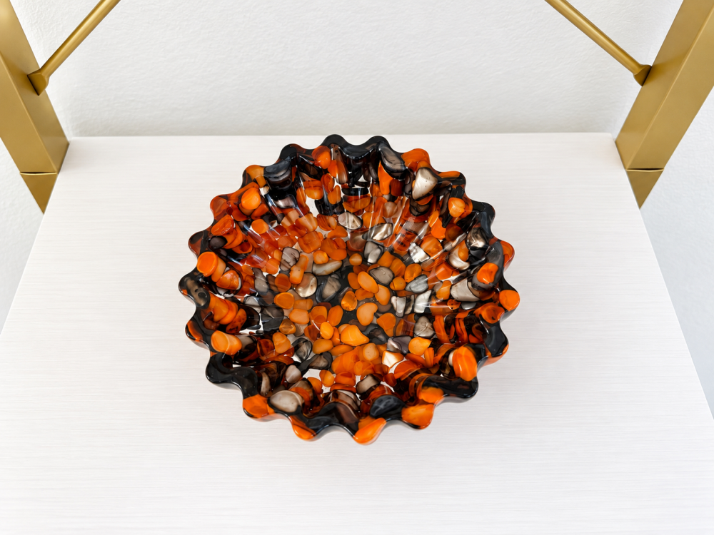 Halloween Fluted Bowl