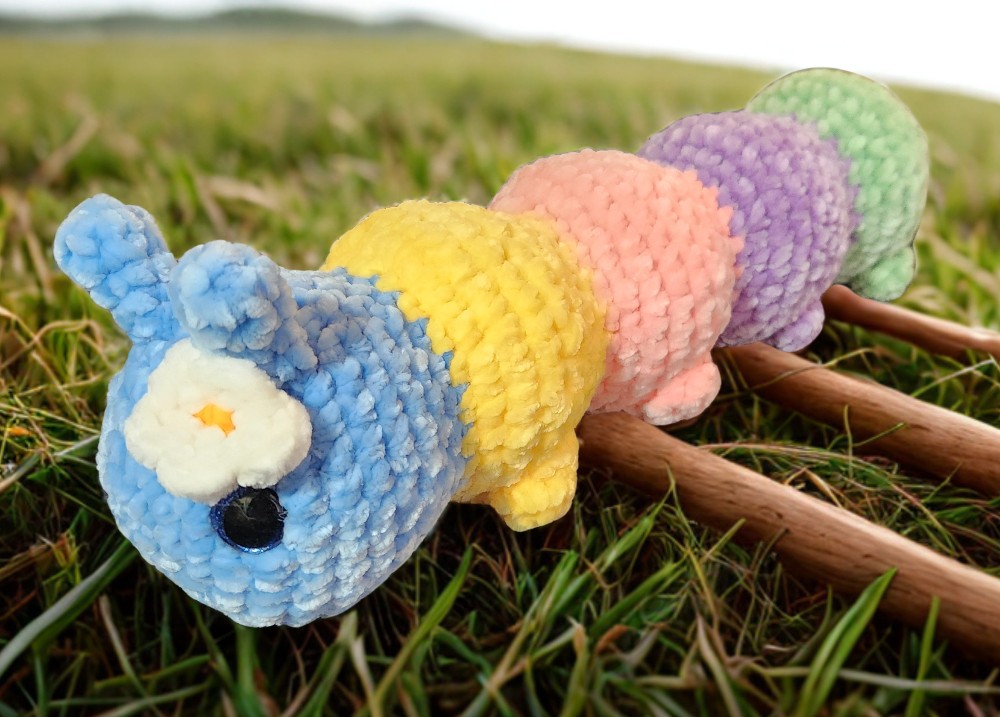 Caterpillar Plushie Pastel