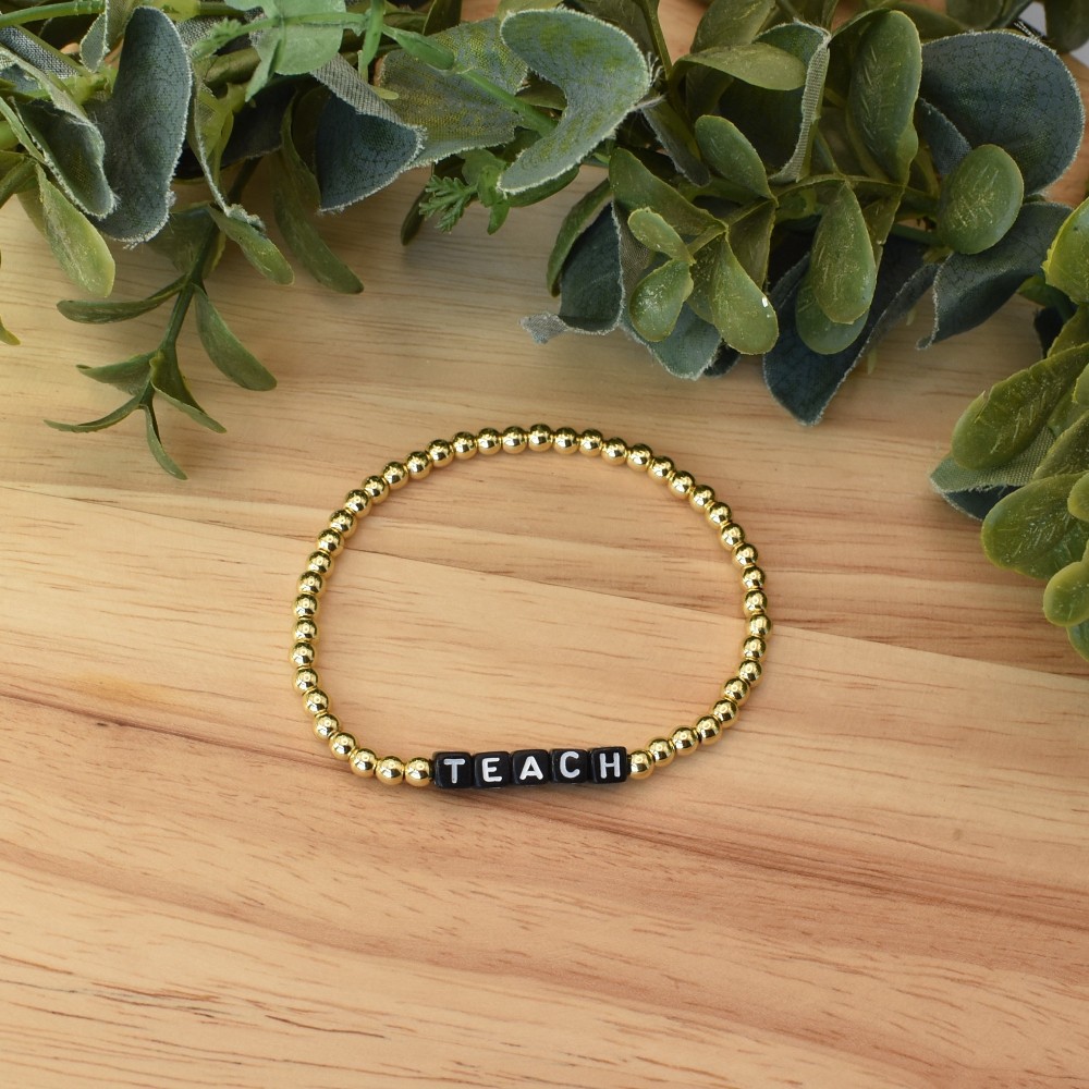 18k Gold TEACH Bracelet