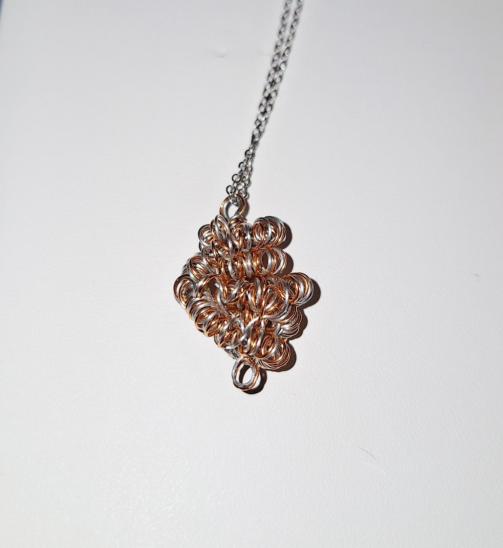 Copper Twisted Coil Pendants