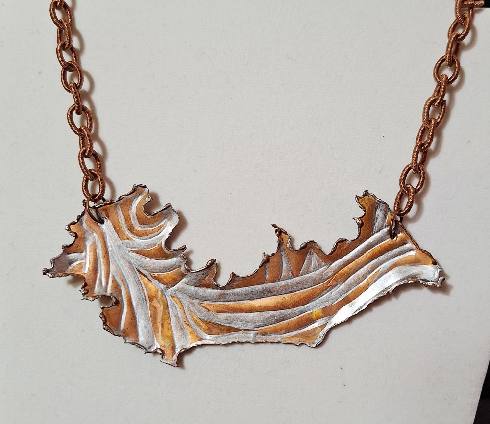 Abstract Copper Pendants