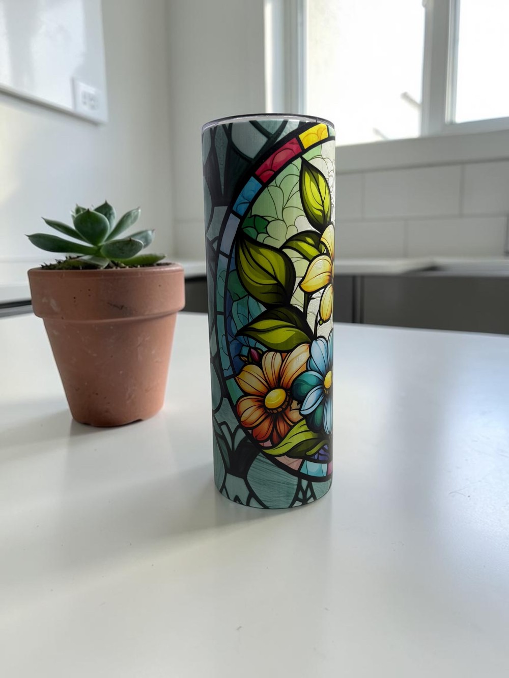 Floral  20 oz Tumbler - UV Designs