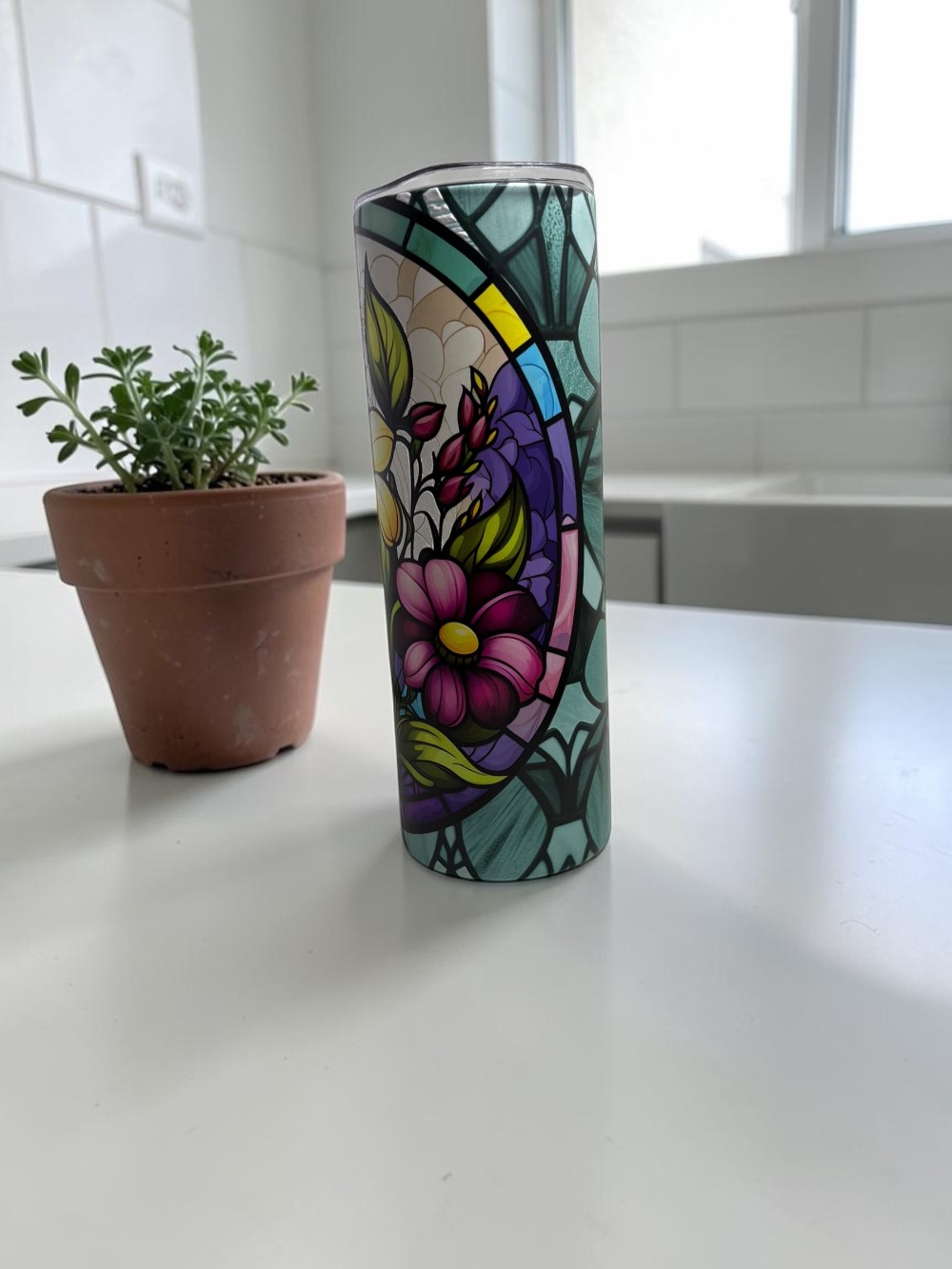 Floral  20 oz Tumbler - UV Designs
