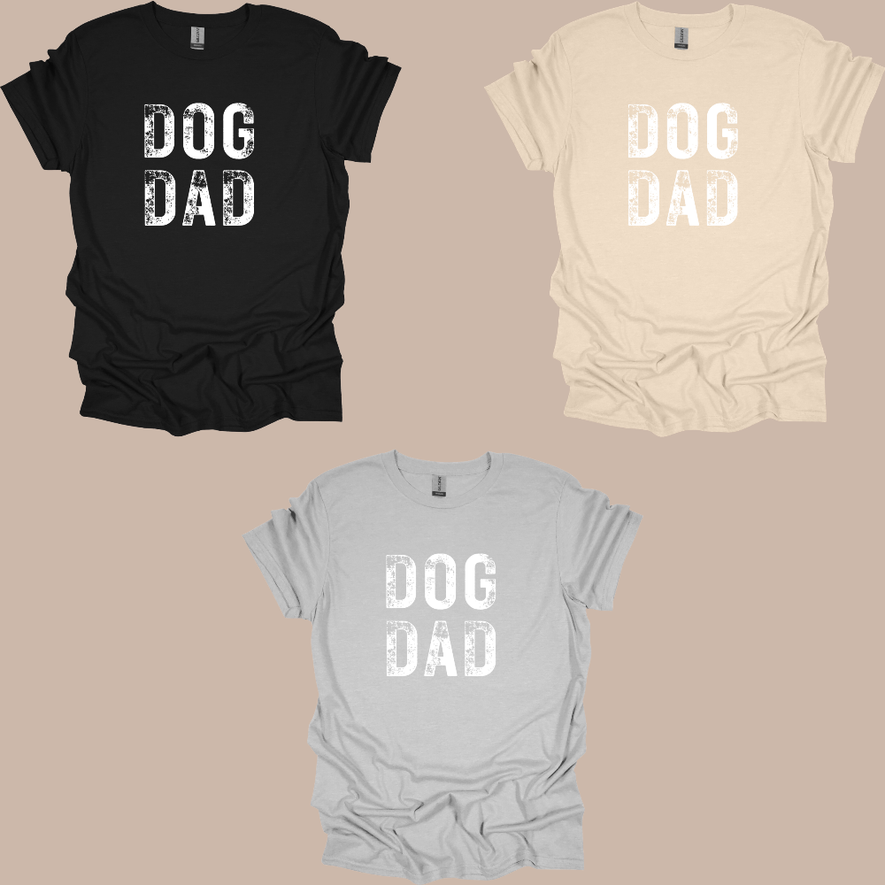 Dog Dad shirt - white font (online)
