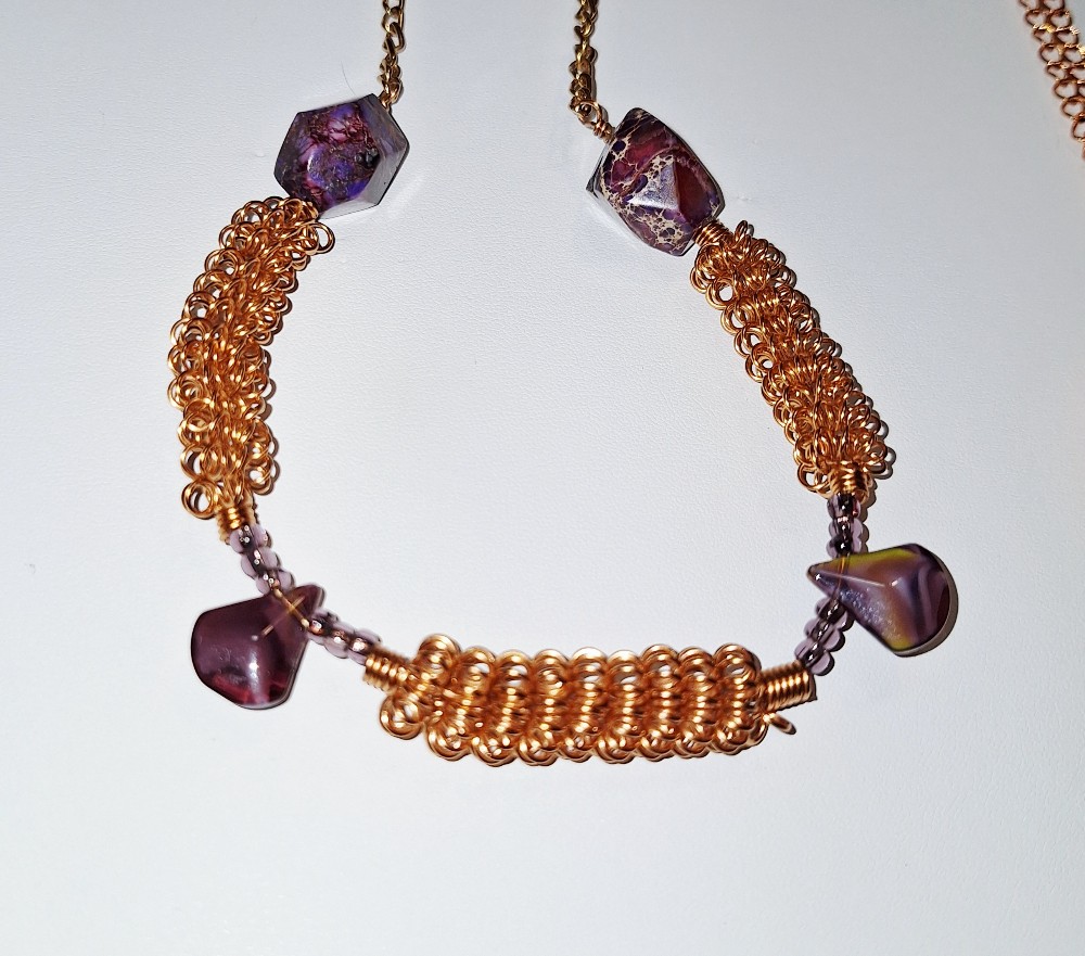 Copper Twisted Coil Pendants