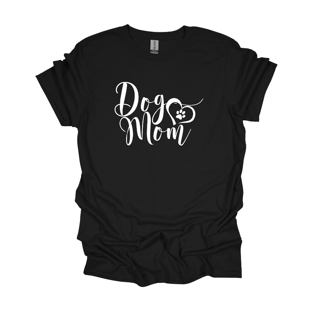 Dog Mom shirt - white font (online)