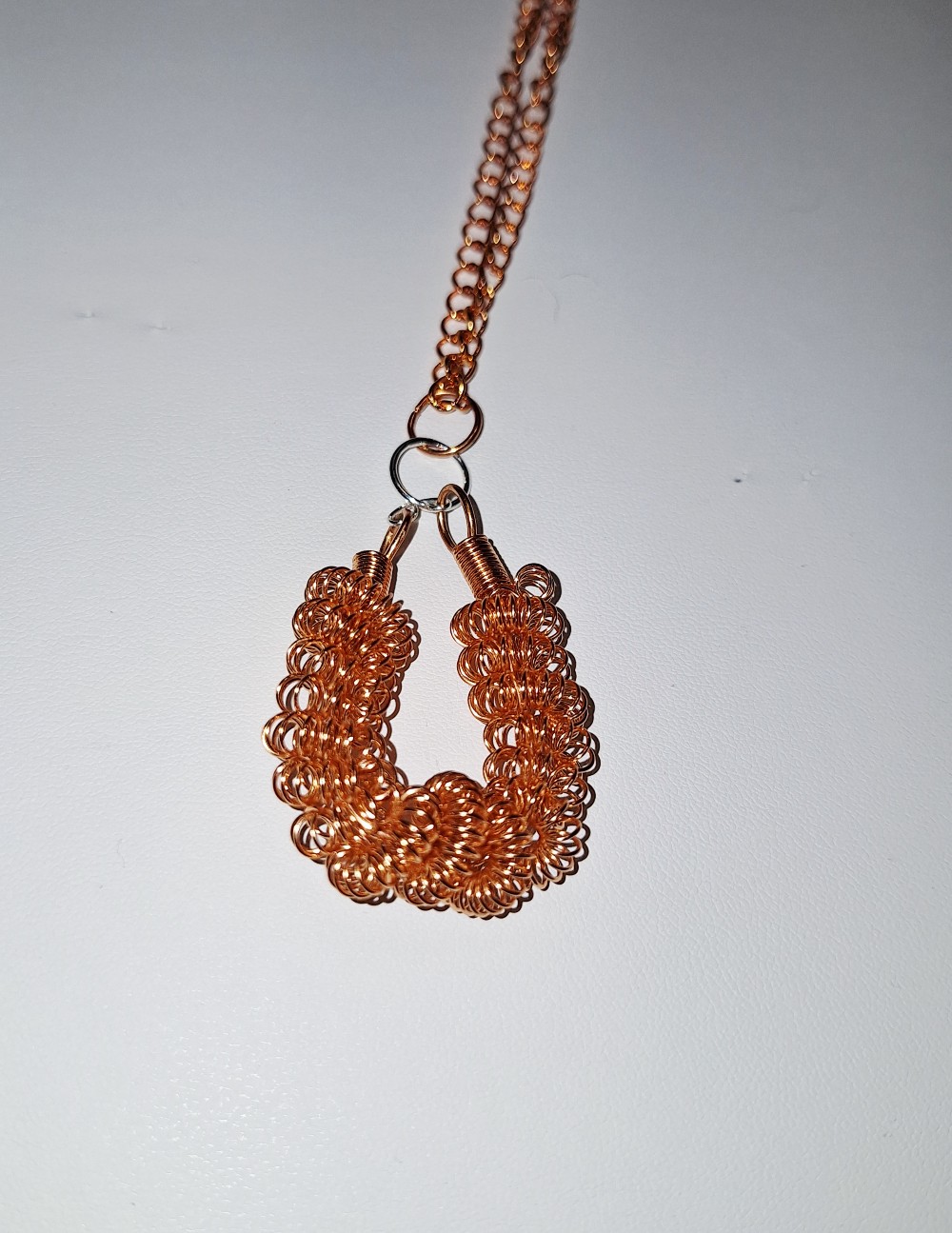 Copper Twisted Coil Pendants