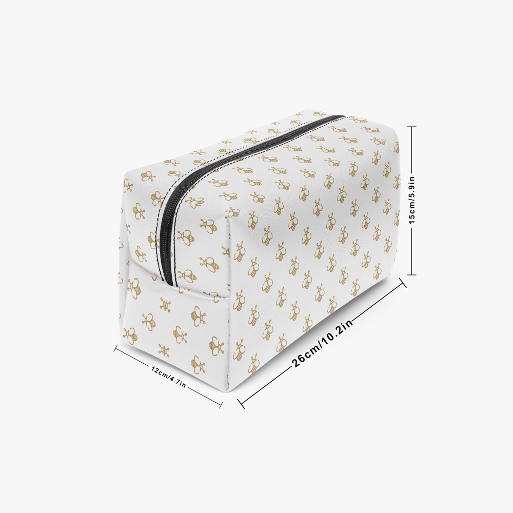 Gold Bees Toiletry Bag