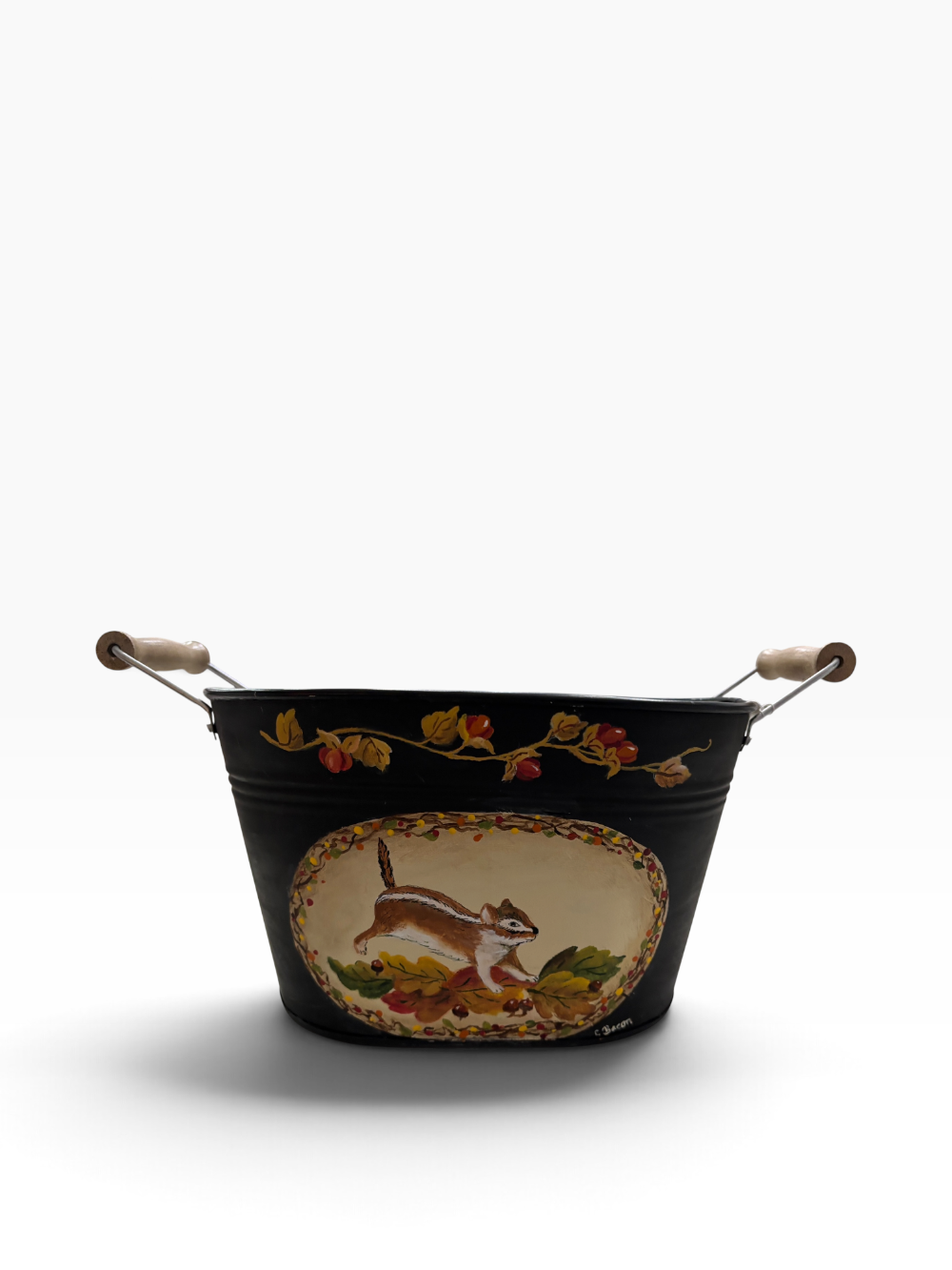 Chipmunk Metal Bucket