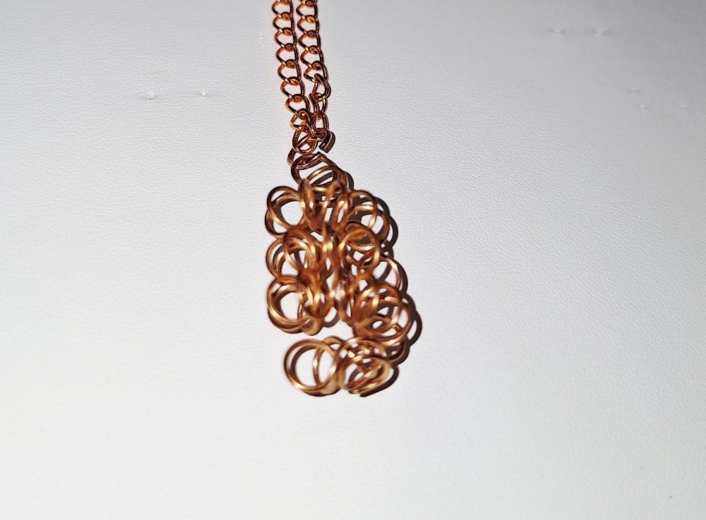 Copper Twisted Coil Pendants