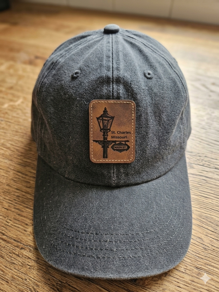 St Charles Main St Leather Hat Patches