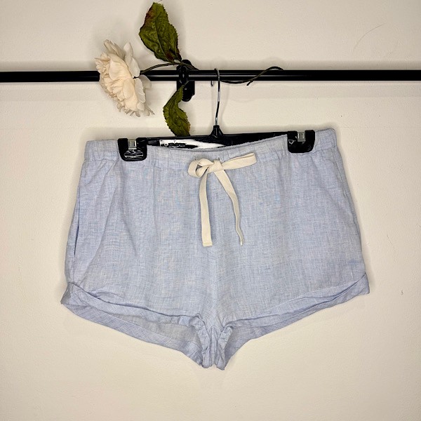 Solid & Striped Rolled Hem Linen Shorts