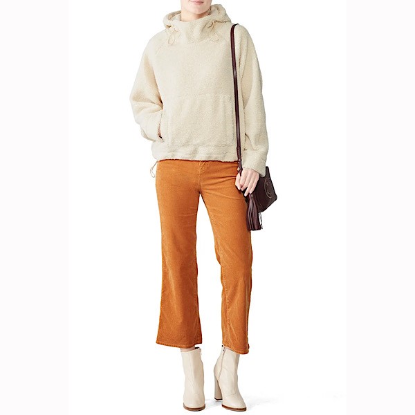 Vince Cozy Faux Sherpa Shearling Hoodie