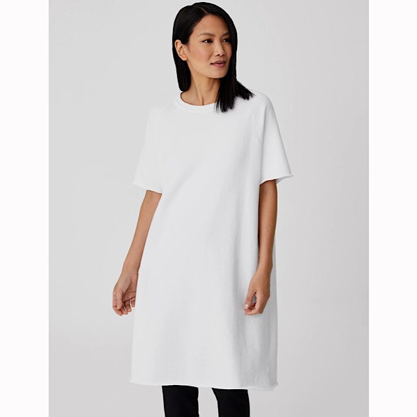 Eileen Fisher Organic Cotton French Terry Dress