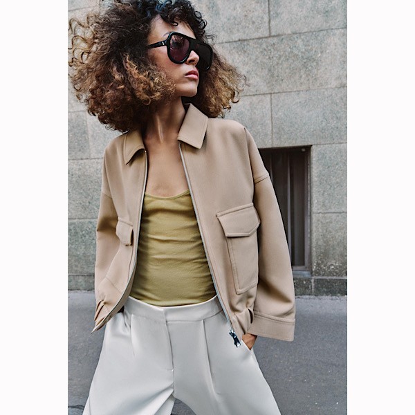 Zara Jacket with Elastic Hem