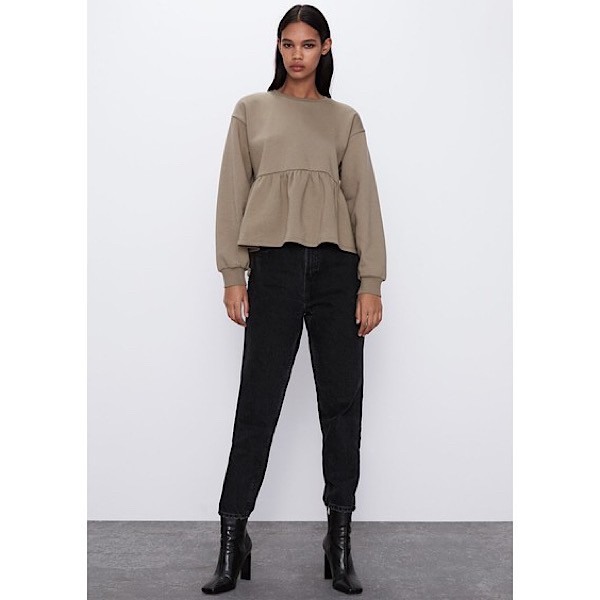 Zara Peplum Sweatshirt