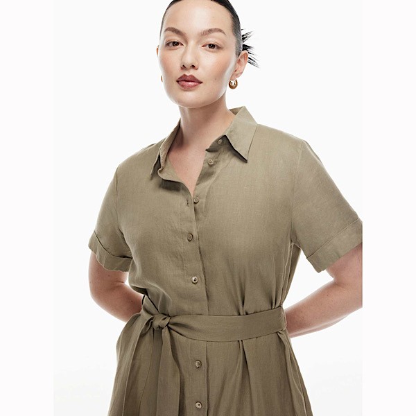 Wilfred ‘Eleta’ Linen Maxi Shirt Dress