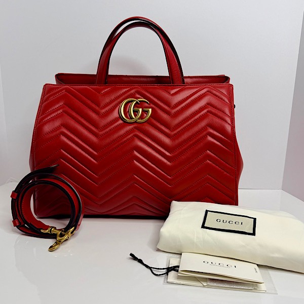Gucci ‘GG Marmont’ Quilted Matelasse Medium Tote