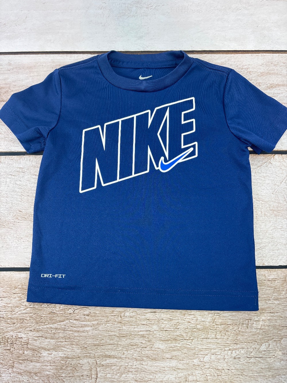 Blue athletic shirt