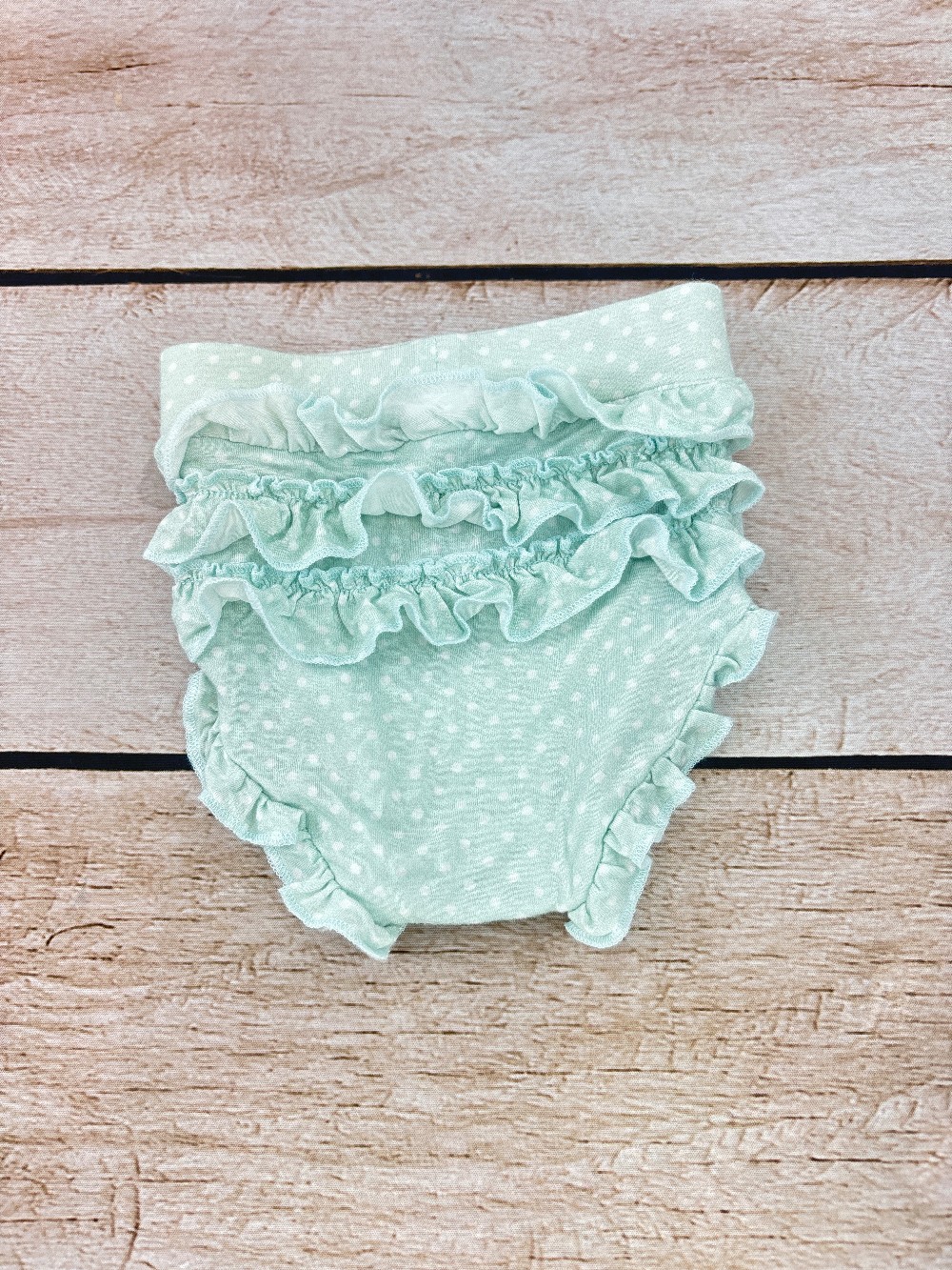 Blue bamboo dot bloomers