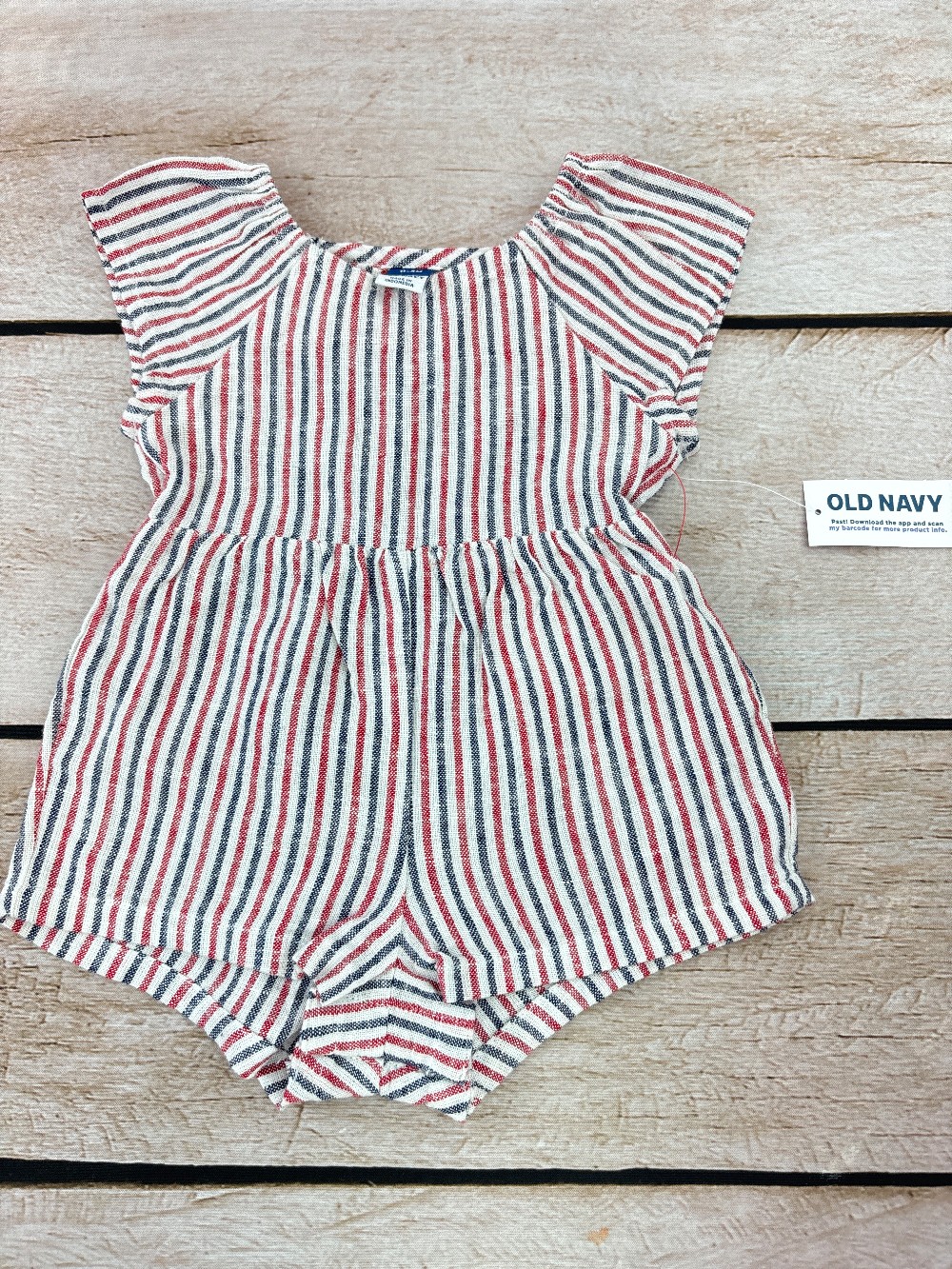 NWT stripe romper