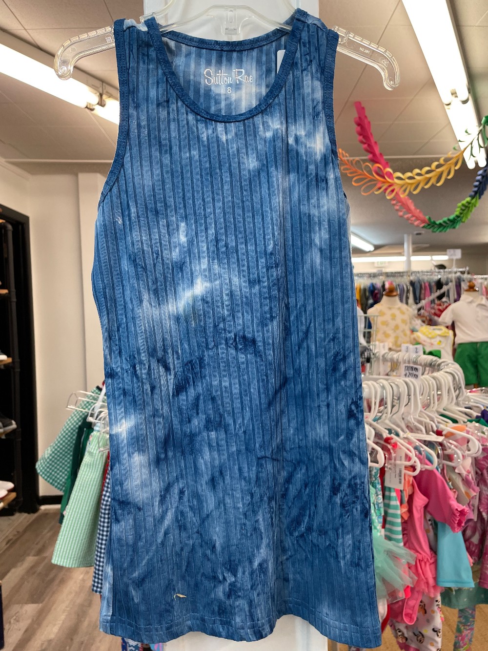 Blue Marbled Look Tank