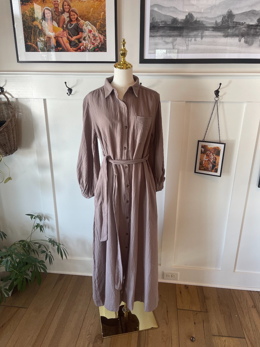 Belted Shirt Dress