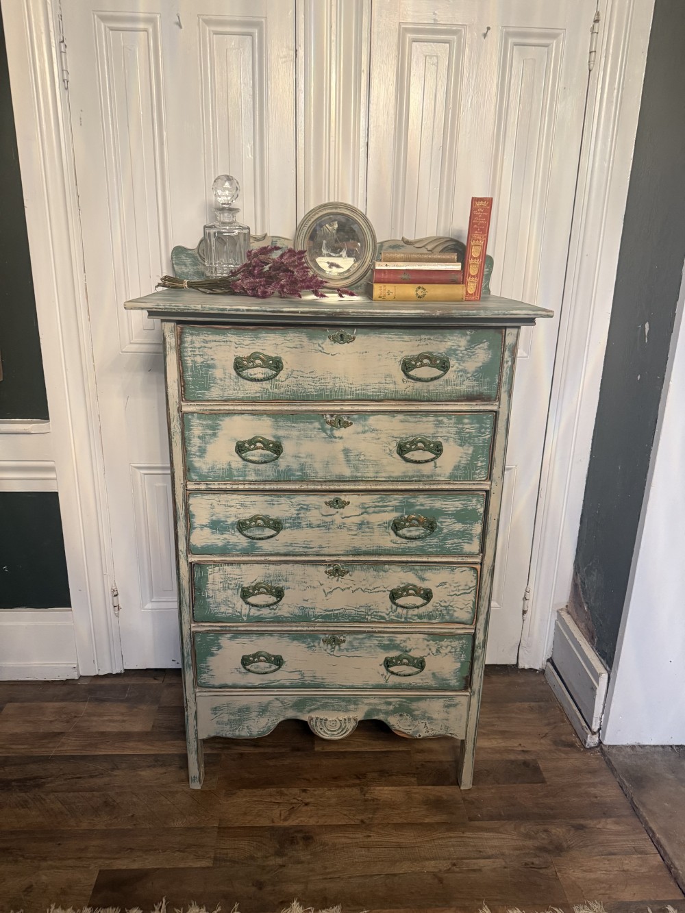 Chest of Drawers / Tallboy ASCP Country Grey  paint