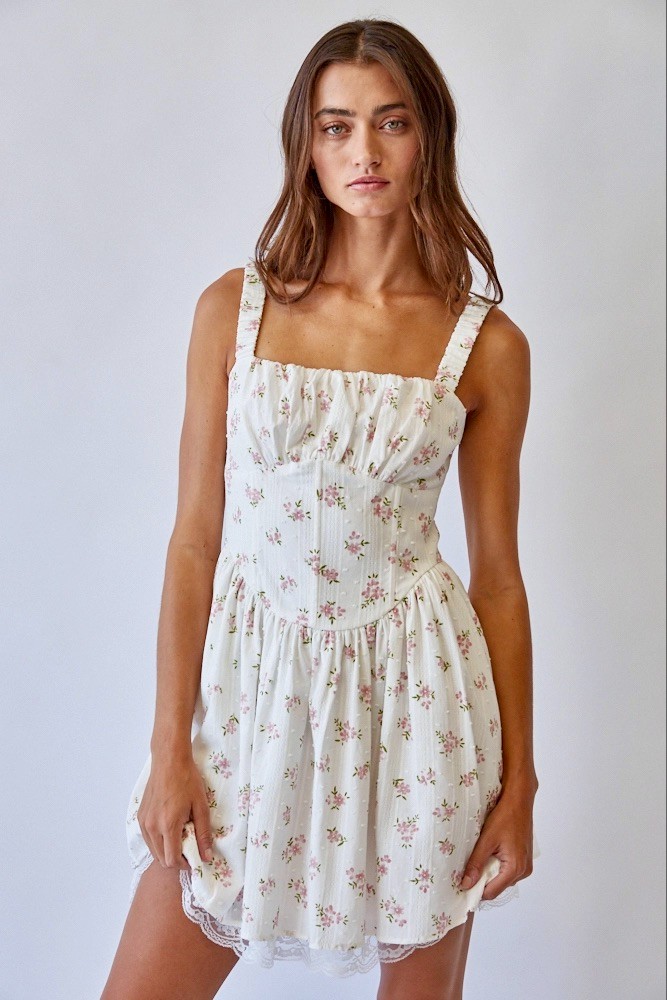 White Floral Dress