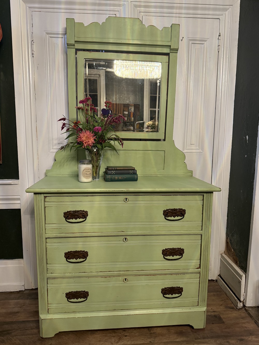 Dresser w/ Mirror ASCP Lem Lem paint