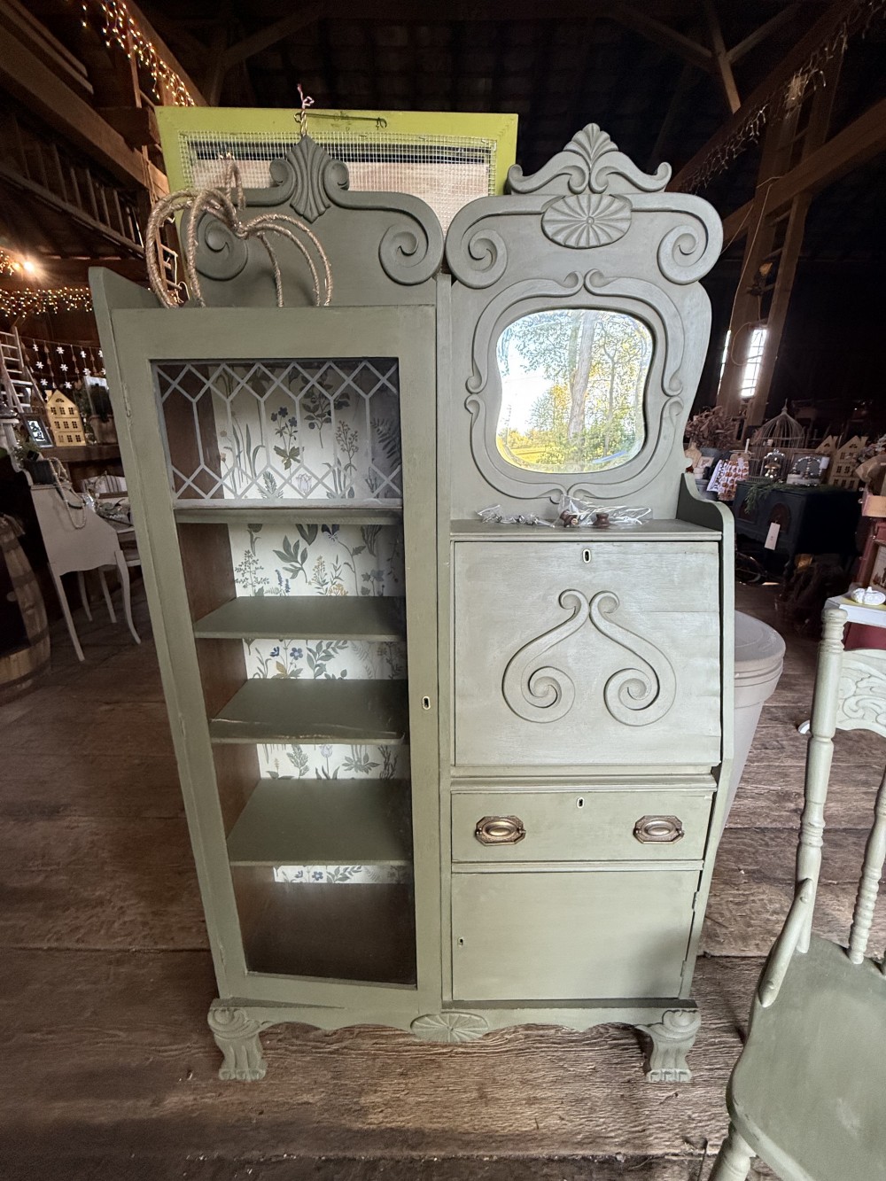 Desk / Side by Side, Olive paint