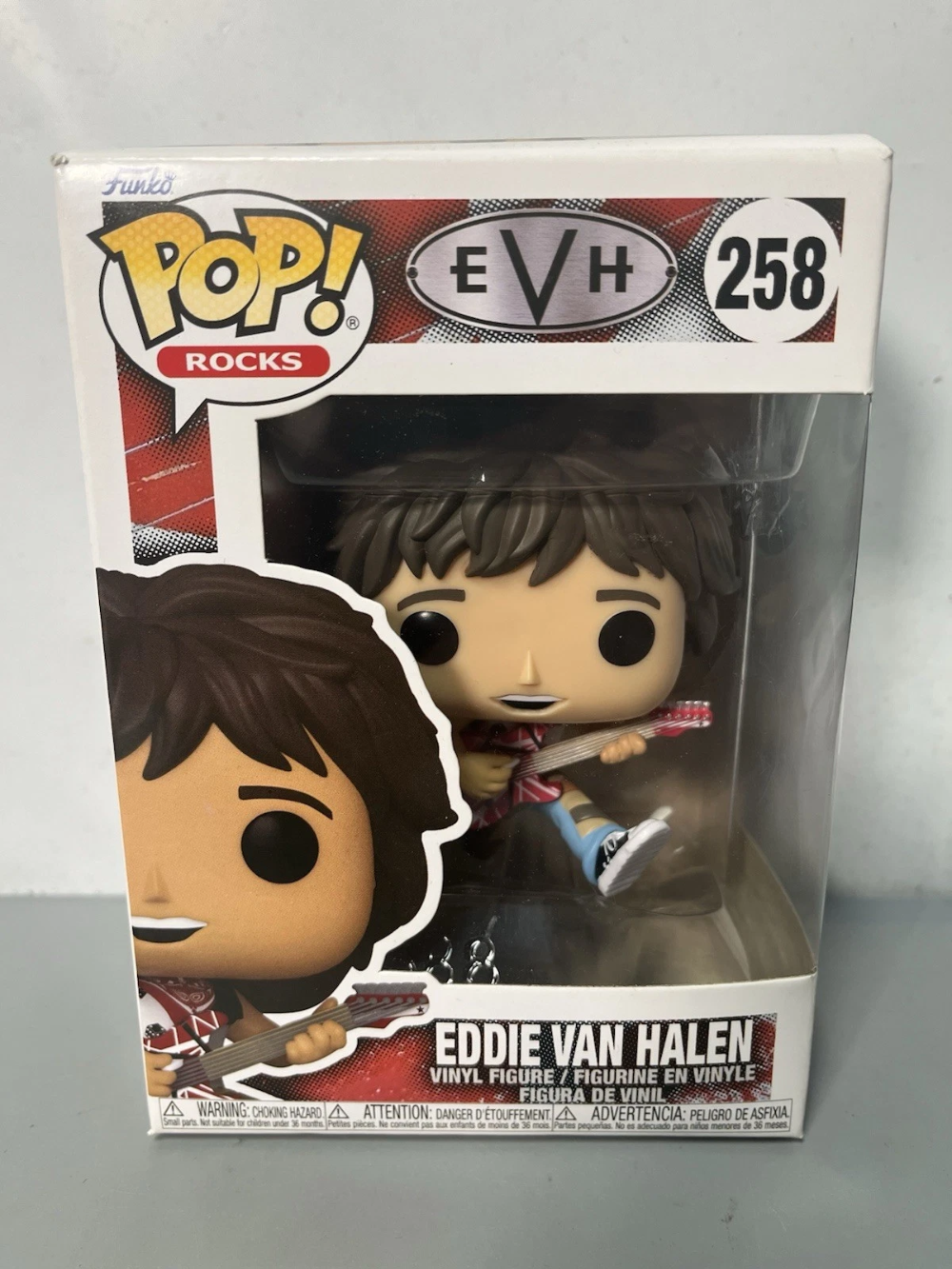 Eddie Van Halen 258 Funko Pop Rocks Music EVH Vinyl Collectible NEW