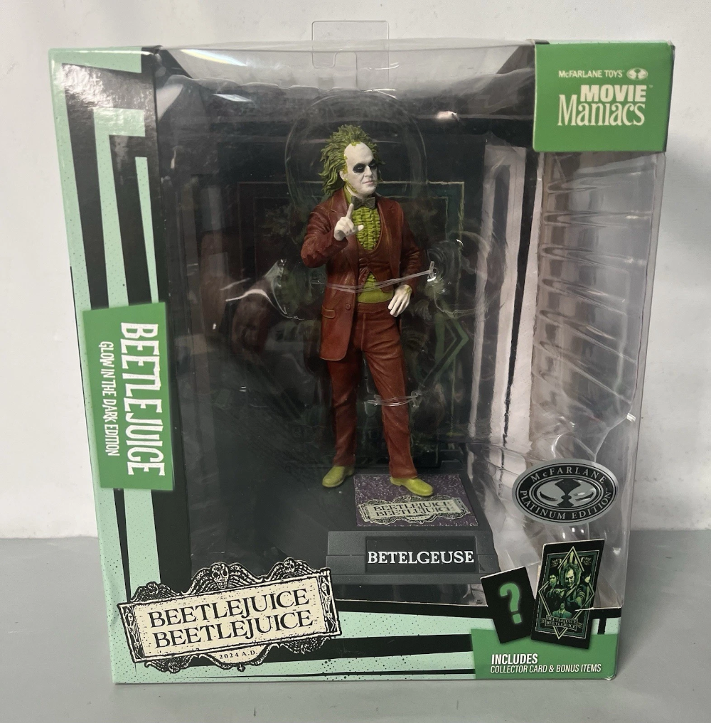 McFarlane Movie Maniacs Beetlejuice Beetlejuice 2 Beetlejuice 6in Figure NEW