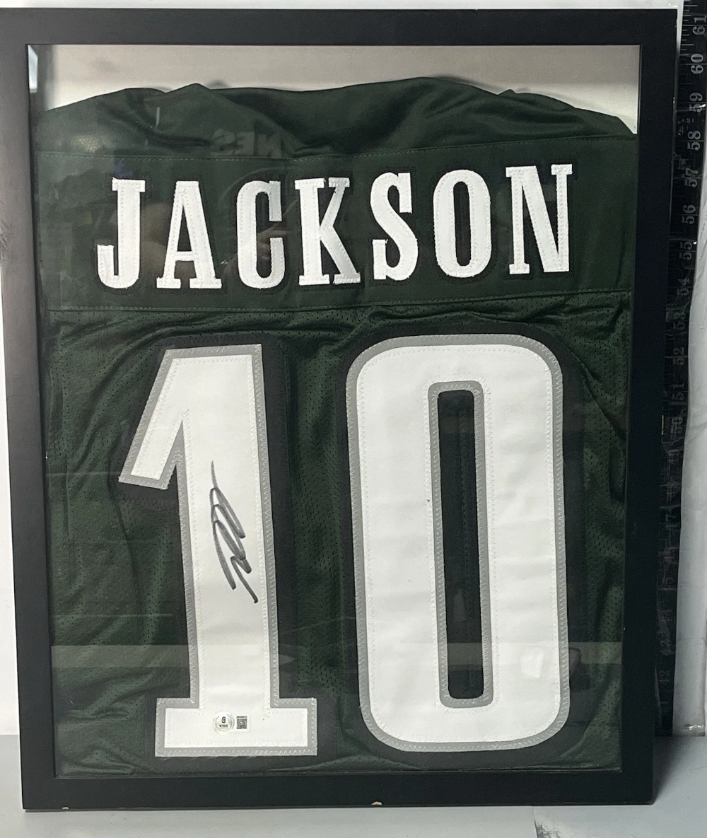 Autographed DESEAN JACKSON Philadelphia Green XL Jersey COA