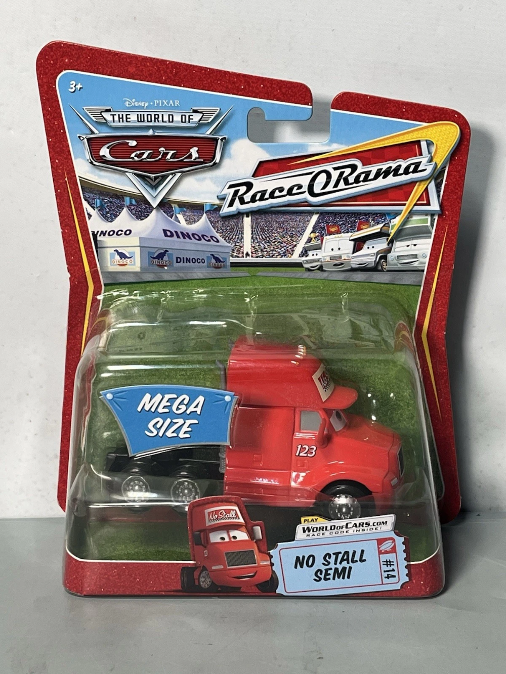 Disney Pixar Cars Race O Rama Mega Size No Stall Semi 14 NEW