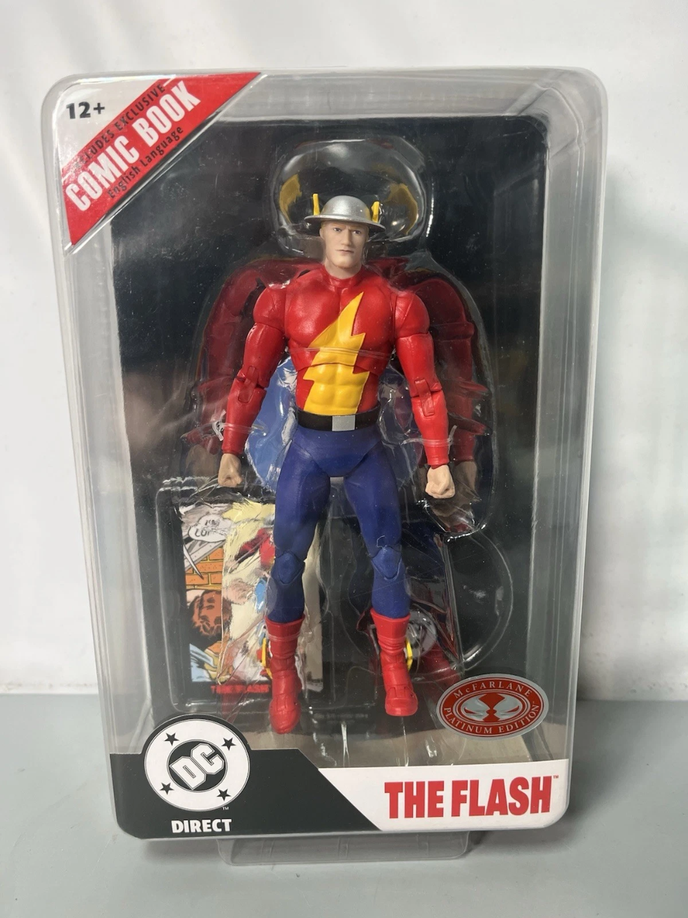 DC Multiverse Page Punchers The Flash Jay Garrick McFarlane Red Platinum Edition