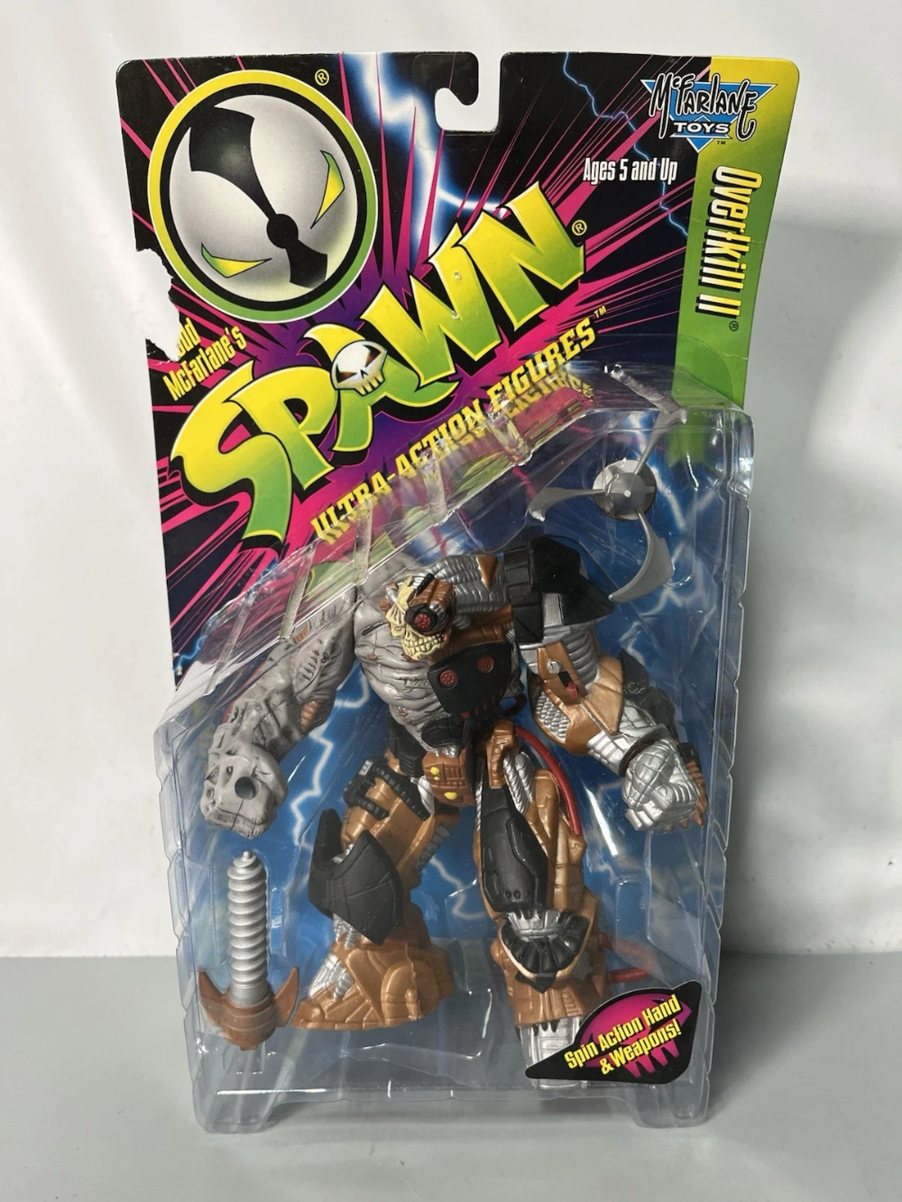 McFarlane Toys Spawn Series 5 Overtkill II Ultra Action Figure 1996 NEW