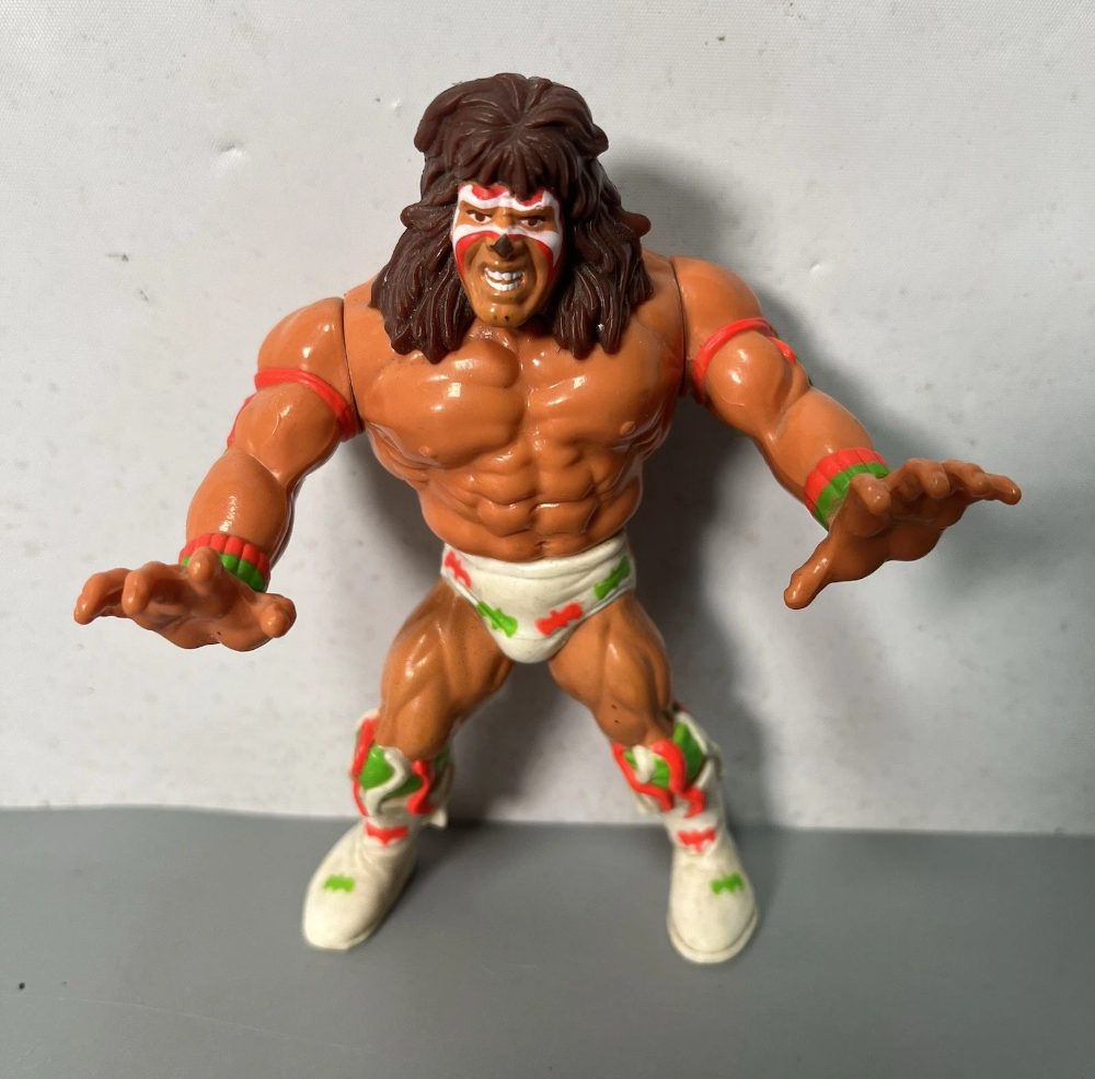 Vintage WWF Hasbro Ultimate Warrior Series 2 1990's Wrestling Action Figure