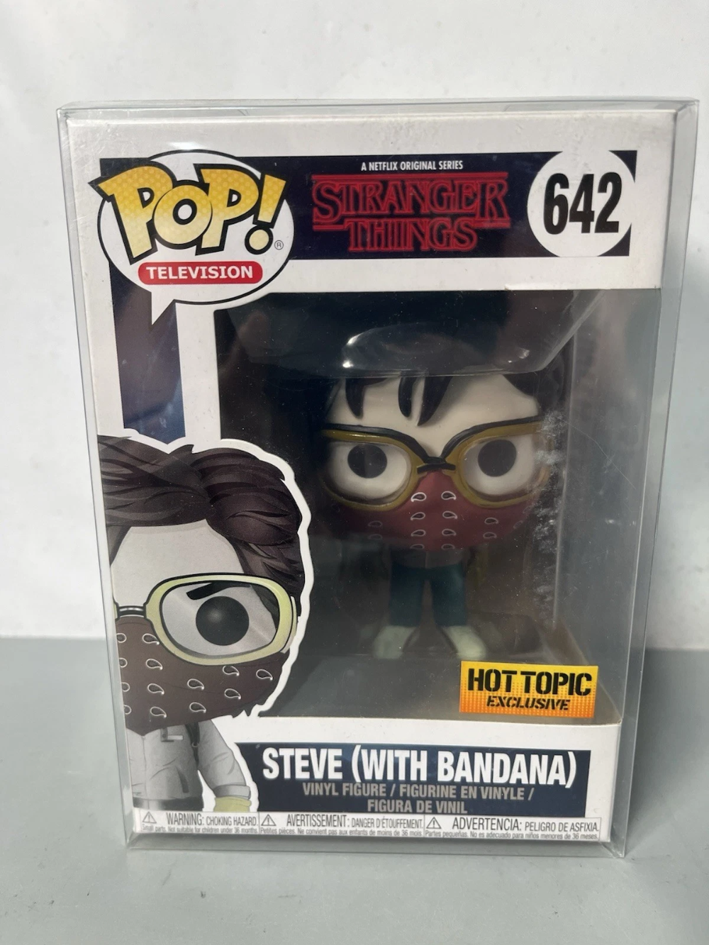 Funko Pop Steve with Bandana Stranger Things 642 Hot Topic Exclusive NEW