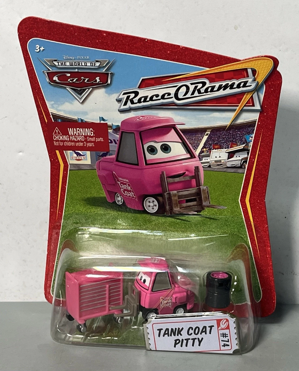 Disney Pixar Cars Tank Coat Pitty Piston Cup Pit Crew Pink Tool Box Tires NEW