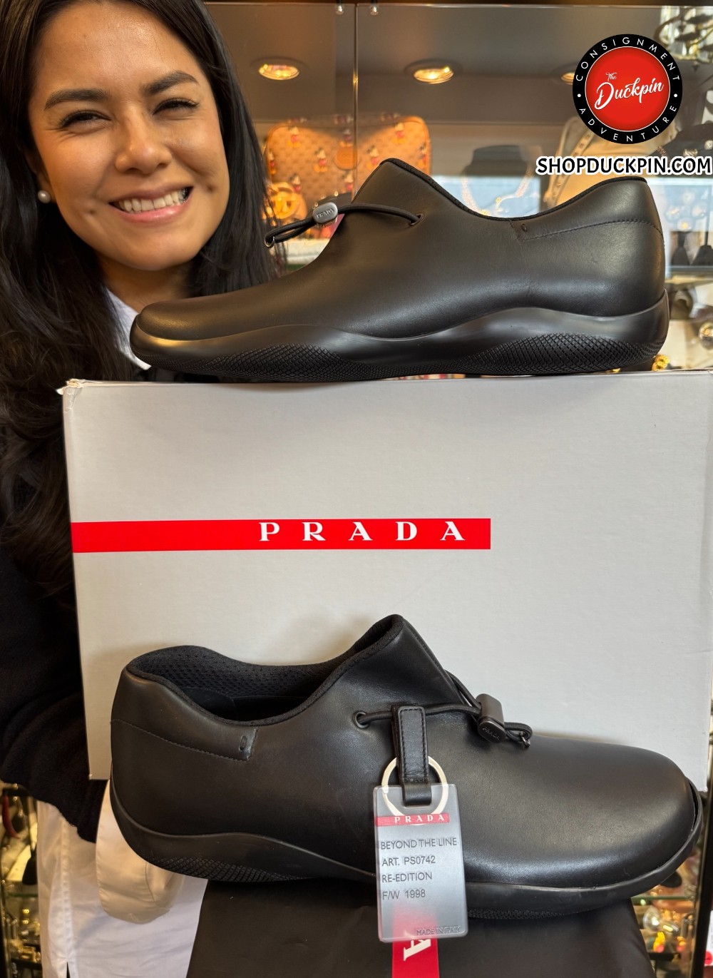 PRADA - MENS SIZE 10 / FITS LADIES @ 11.5