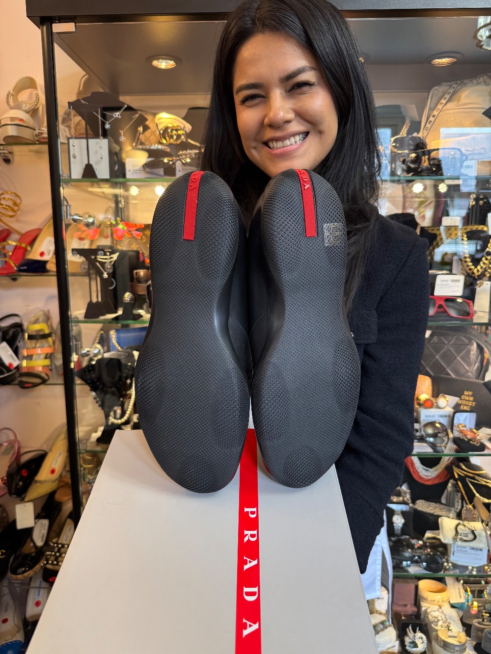 PRADA - MENS SIZE 10 / FITS LADIES @ 11.5