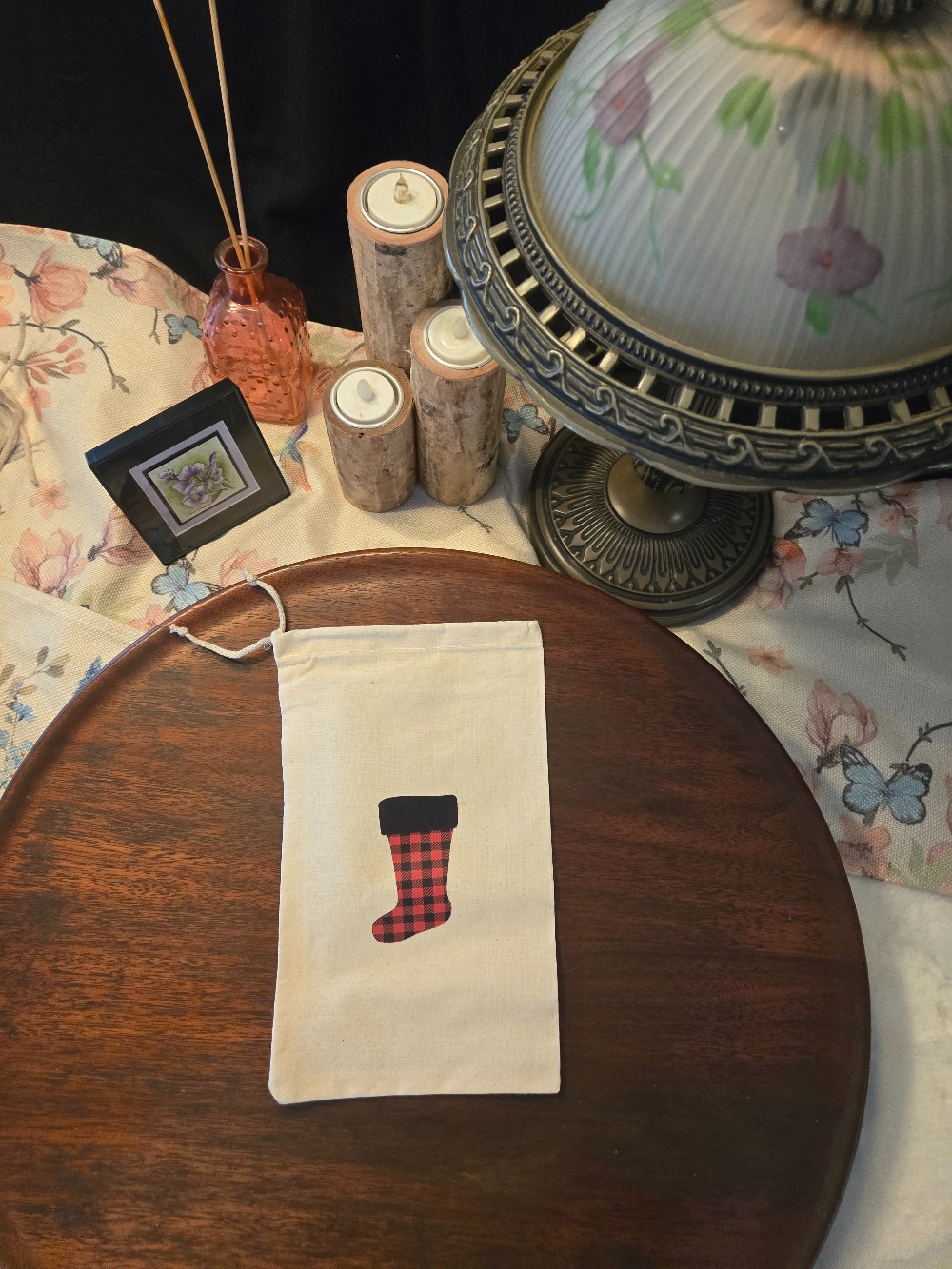 CHRISTMAS DRAWSTRING GIFT BAG