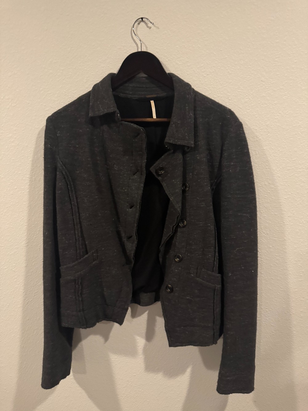 Free People Flannel blazer